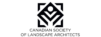 Logo for the Canadian Society of Landscape Architects in black